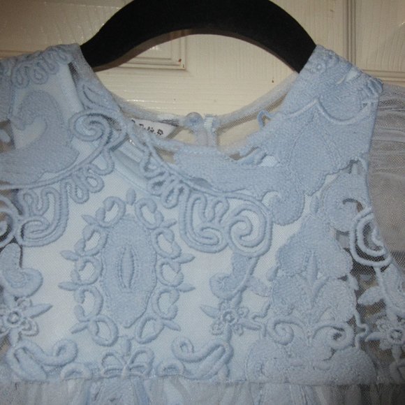 Girls size 2T Blue Lace lined sleeveless dress from Pippa & Julie - Picture 5 of 12